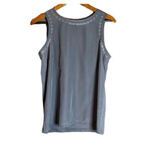 3 for $30! Banana republic grey embellished tank
